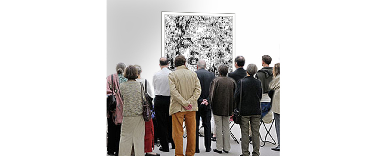 Art Fair, Kunstausstellung. Großformatiges modernes Marilyn Monroe Wandbild im Pop Art Stil für Praxisräume und Zuhause