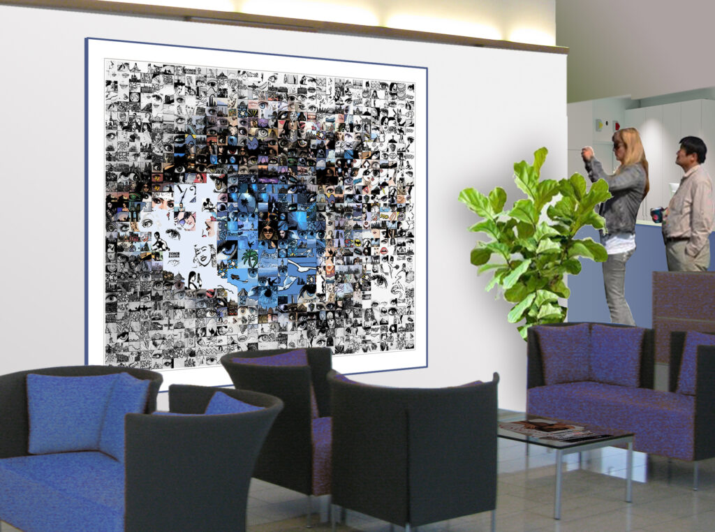 Hier wird Sehen zur Kunst: gerd kemmerling komponiert die ganze Welt in seine Augenmotive, seine Wandbilder.