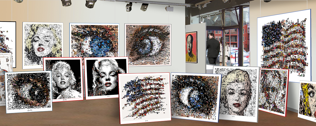 Intensiv leuchtende Pop Art Wandbilder für moderne und kreative Raumgestaltung.